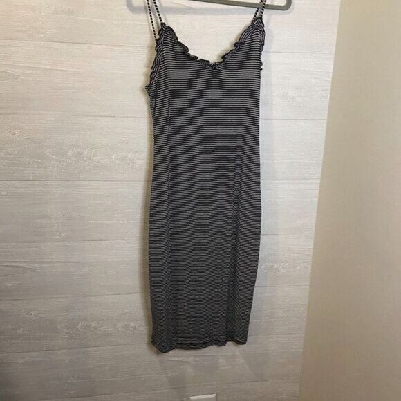 Sexy Spaghetti Strap Tank Dress Basic Backless Bodycon Mini Dress - Picture 3 of 7